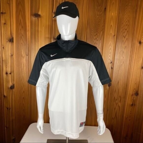 VTG Team Nike Dri Fit Pullover 1/4 Zip Windbreaker Jacket Men’s Medium Coaching - Picture 2 of 12